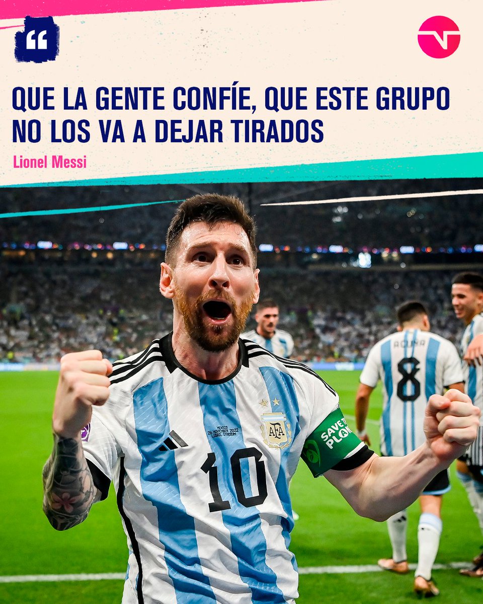 A 11 MESES DE UNA FRASE HISTÓRICA 🇦🇷

Lionel Messi luego de perder frente a Arabia Saudita. El tiempo te dio la razón CAPITÁN, la copa está en casa 🏆