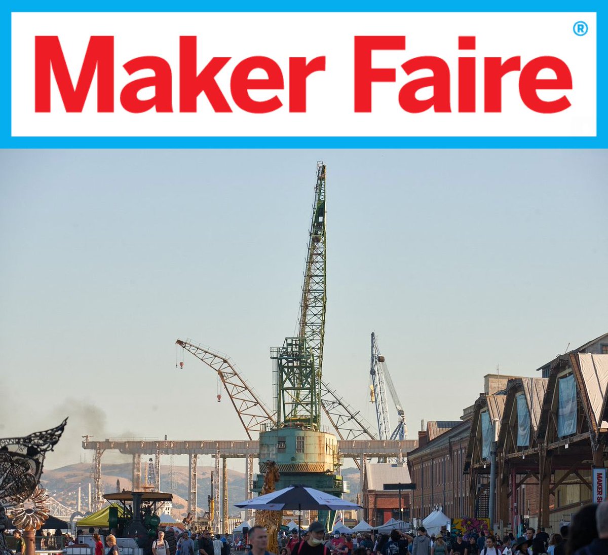 sfbazaar's tweet image. Today is the LAST day to experience @MakerFaire Mare Island! Don't miss the opportunity to visit the biggest and best DIY festival in the country! Find our makers in the Breezeway under the Maker Market tent from 10-6 PM.