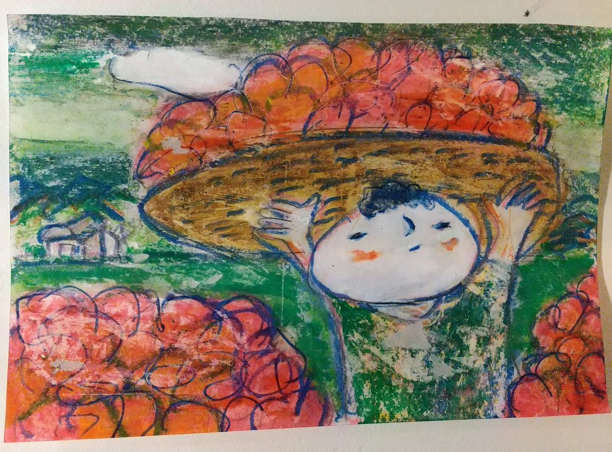 g42cm's tweet photo. また、たくさん採れました
#芸術の輪 #creyon #illustration https://t.co/cly3vE5lGI