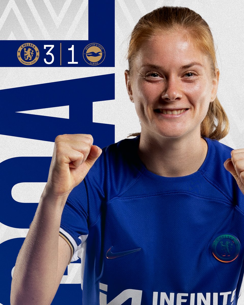 ChelseaFCW's tweet photo. SJOEKE NUSKEN HAT-TRICK!!!! 🤩

🔵 3-1 ⚫️ [73’] #CFCW https://t.co/yZjcfs6XXJ