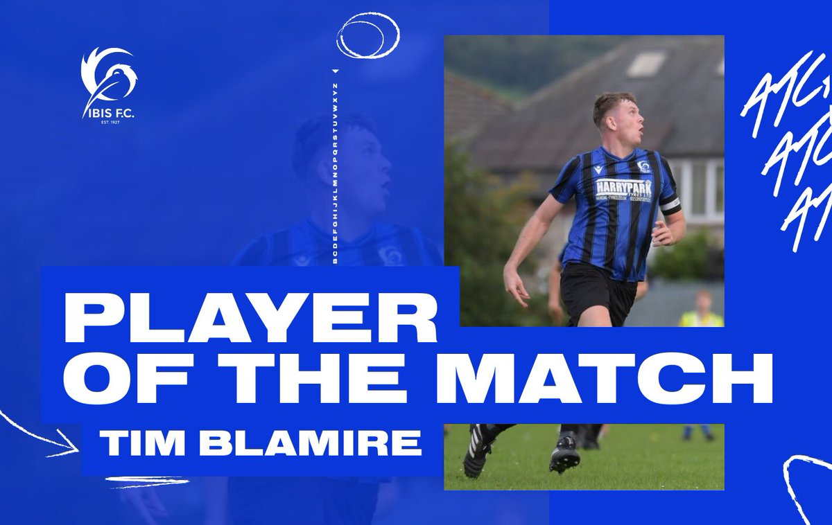 Ibis FC (@ibisfc_) on Twitter photo MOTM vote yesterday went to <a href="/TimBlamire/">Tim Blamire</a> for a disciplined performance at the heart of our defence topped off with a ruthlessly taken brace to help us on the way to all three points. Well played, T ๐ซก MOTM vote yesterday went to <a href="/TimBlamire/">Tim Blamire</a> for a disciplined performance at the heart of our defence topped off with a ruthlessly taken brace to help us on the way to all three points. Well played, T ๐ซก