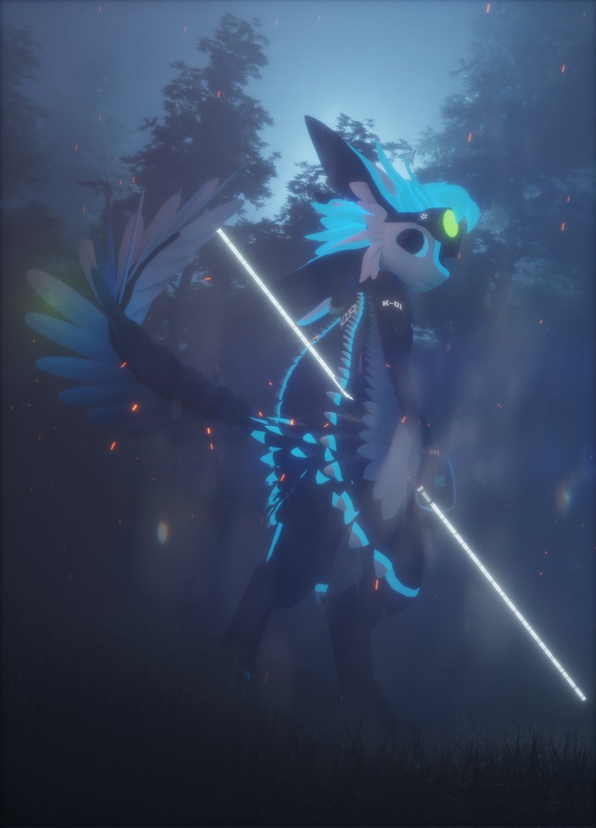 Teabirdie's tweet image. A render for @Locoroooo :3

#Avali #furryart #Blender3d