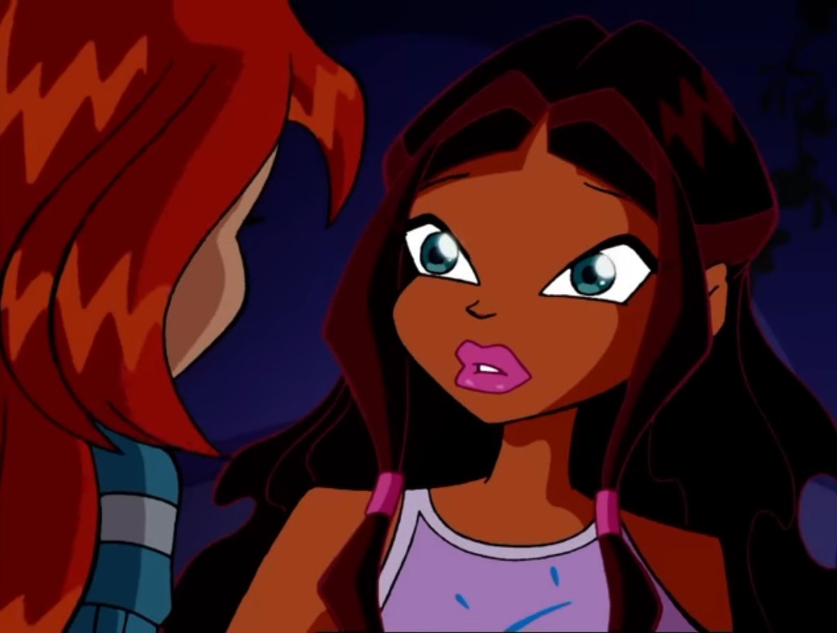 BL00MSFLAME's tweet image. this scene kept playing in my head. the way her face softened when bloom said “but i can try to save yours” i love my girls ☹️☹️☹️

#winxclub