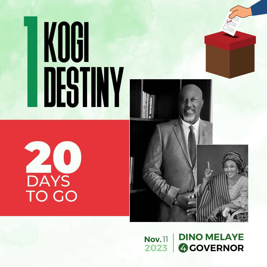 20 Days to the main election day.

Dino Melaye is a competent young man for the job at Lord Lugard House.

Vote Dino Melaye for good Governance, Transparencies and Accountability.