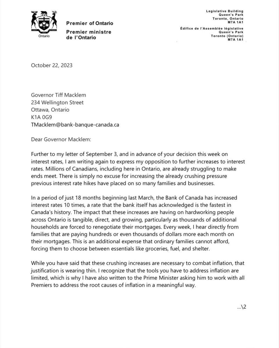 Doug Ford tweet media