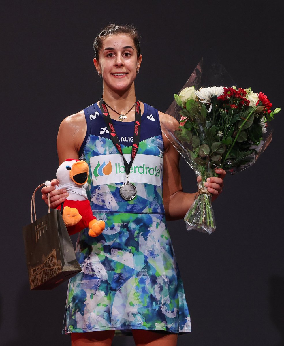 CarolinaMarin's tweet photo. Runner-up at Denmark Open 🇩🇰 Thanks for your support 🙏 See you next week in French Open

Finalista en Dinamarca. Gracias por vuestro apoyo ❤️ Nos vemos esta semana en Francia 🇫🇷

📸 BadmintonPhoto 

#PuedoPorquePiensoQuePuedo https://t.co/DiK913ZbG9