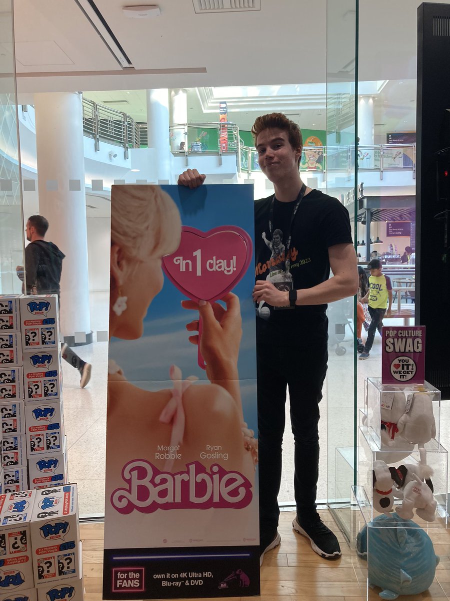 1 DAY TO GO! 🩷 Barbie is out in just one day! Will You Be In Tomorrow To Pick Up Your Copy? #barbie #1daytogo