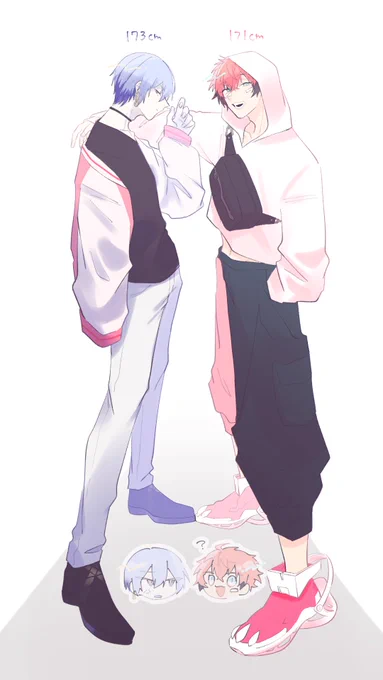 服借りてドンキ行く2人①   #紙とウェン #ドロウイング