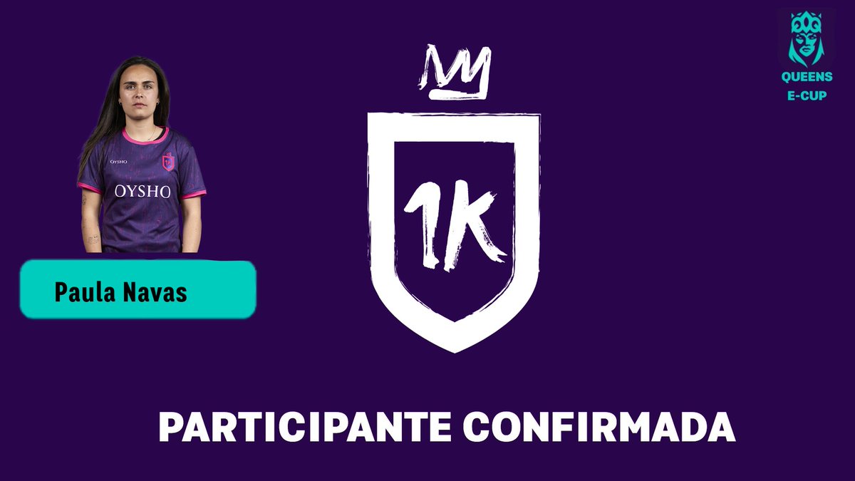QueensLeagueMod's tweet photo. 8ª PARTICIPANTE
@paulanavas_5 - 1K
¡Bienvenida a la copa del futbol femenino, Paula!
#QueenseCup https://t.co/3GA13ekPqz