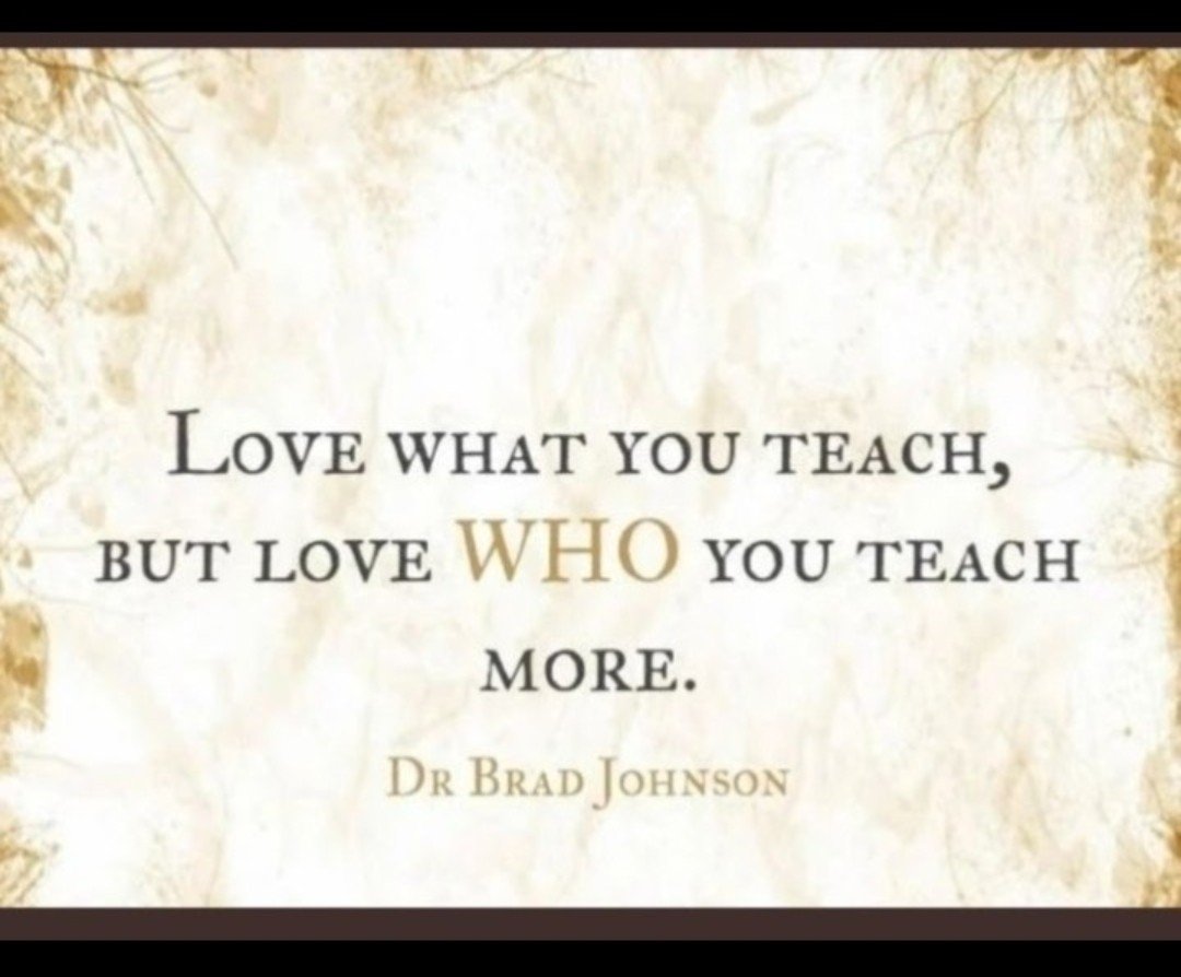 DrBradJohnson's tweet photo. Even the ones who try your patience, because you want them to become their best. https://t.co/hoPXew7c6V