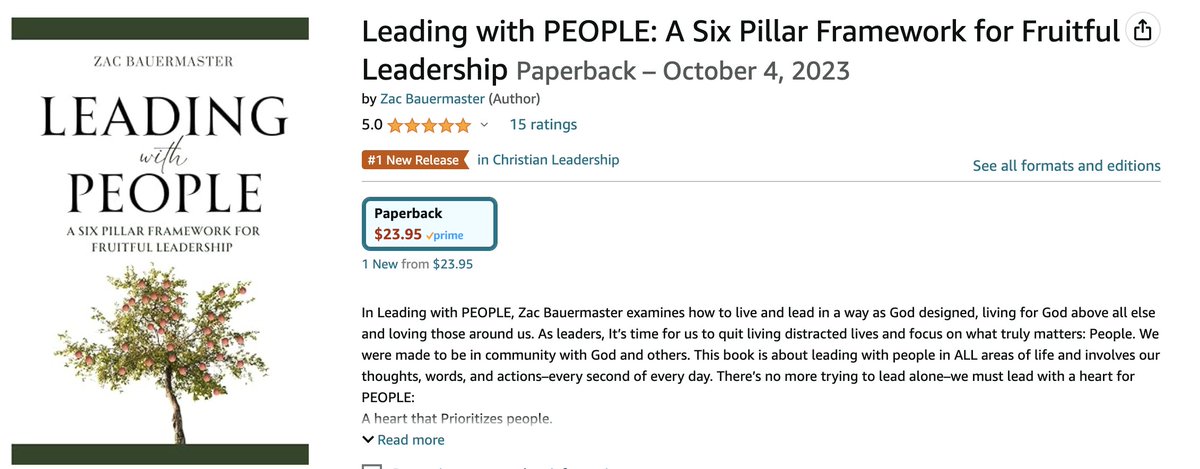 Proud of you @ZBauermaster Three weeks since the release of your new book and that #1 banner looks good! See what PEOPLE are saying about his new release by going to ConnectEDD.org and grabbing your copy today. #LeadwithPeople