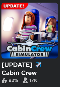 ✈️Cabin Crew Simulator - Roblox