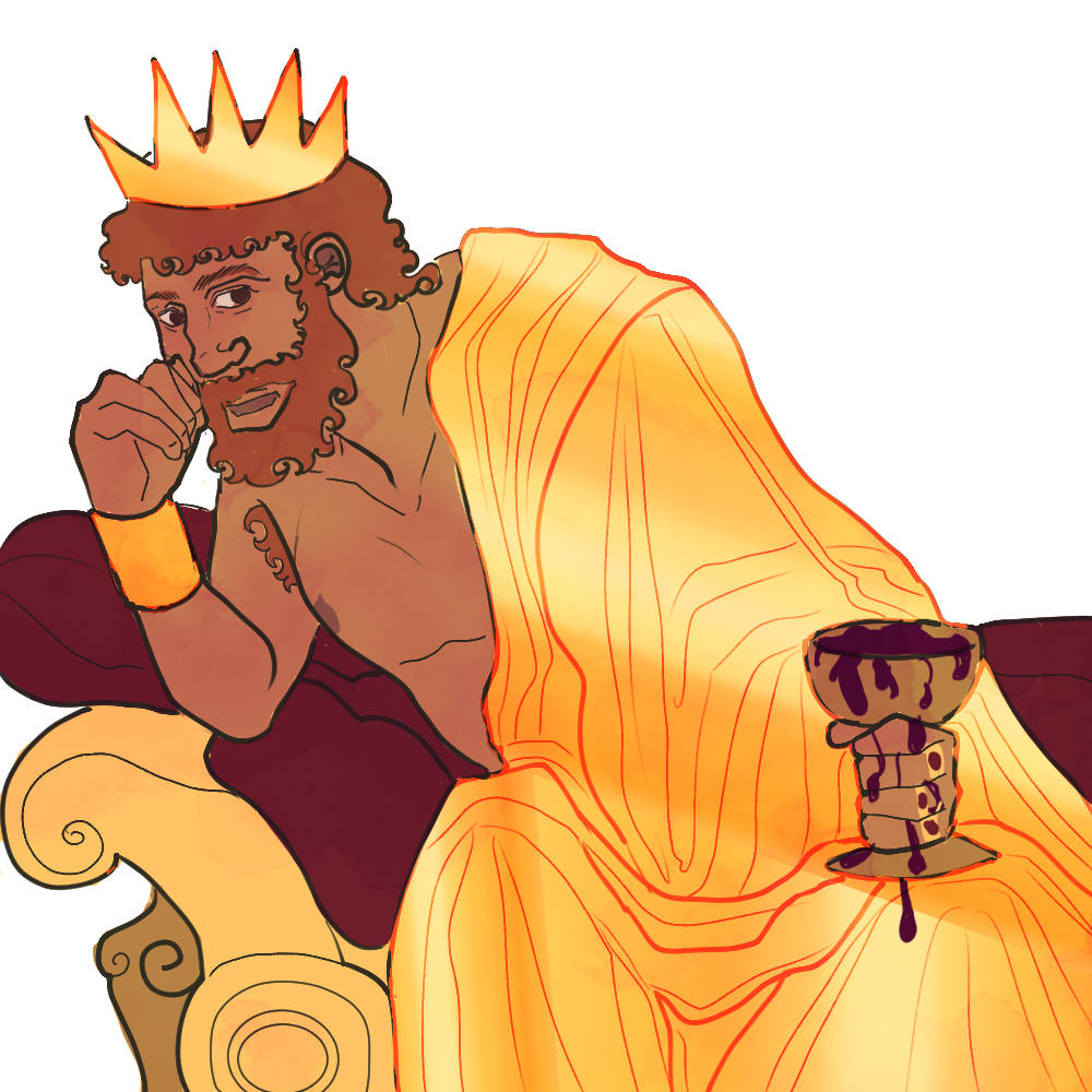 Chiarart13's tweet photo. #classicstober23, day 22 - Mida 

#classicstober  #myth #mythology #ancienthistory #ancientgreece #ancientrome #ancientegypt #greekmyth #greekmythology #greekmythretelling #romanmythology #romanmyth #midas #illustration #digitalart #artistoninstagram https://t.co/dZgErYrMaR