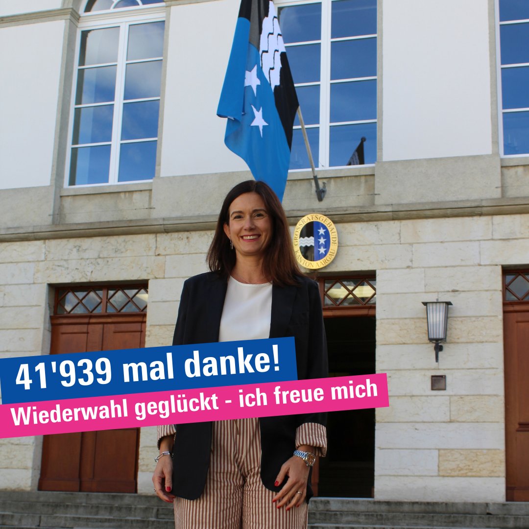 Ich bin überwältigt &amp; glücklich. Die 41'939 Stimmen von Ihnen, liebe Aargauerinnen und Aargauer, zeigen, dass ich breit gewählt worden bin. Das grosse Vertrauen motiviert, mich die kommenden Jahre mit grösstem Engagement in Bundesbern einzubringen. Herzlichen Dank!