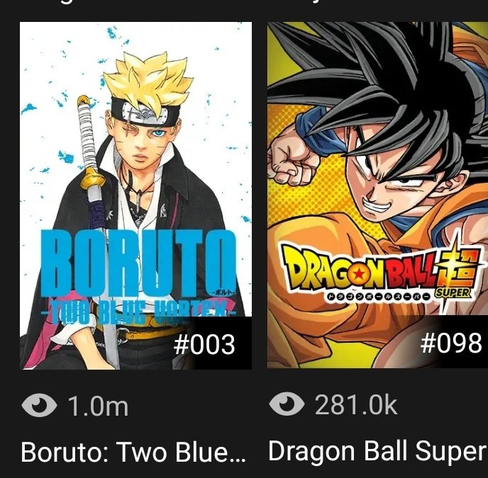 Boruto Two Blue Vortex chapter 3 surpasses 1 million MANGA Plus views in 2  days