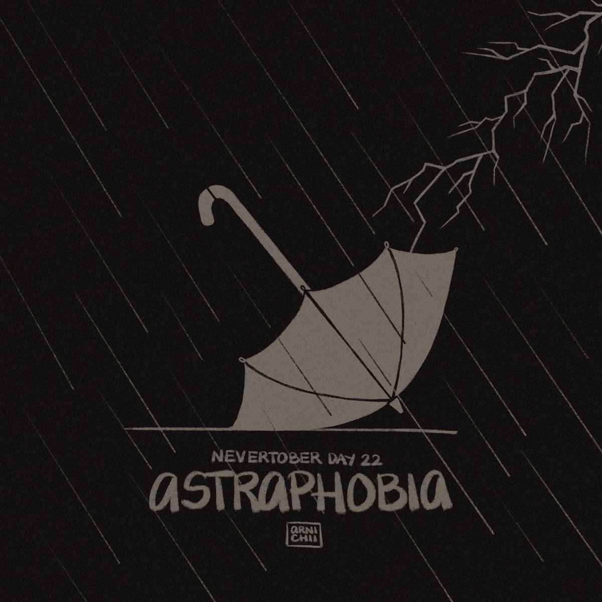 arnichii's tweet photo. nevertober day 22: astraphobia; the fear of lightning and thunder

–

#nevertober2023 #kochiinevertober2023 #art #digitalart #illustration #astraphobia #phobia #october #halloween #sketch #arttwt https://t.co/EWvlUPZIPM