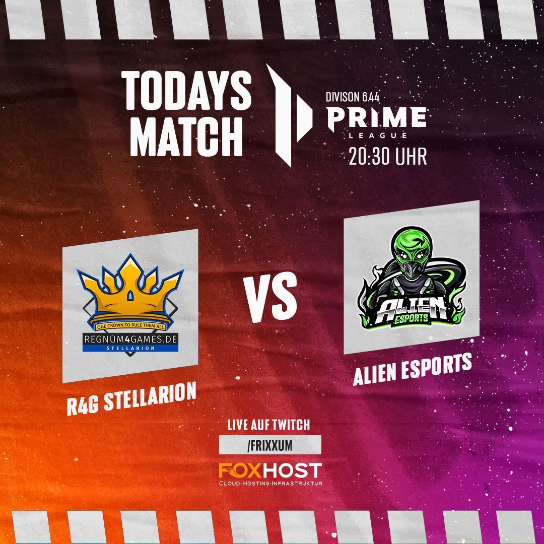 regnum4games's tweet photo. 👑#PRIMELEAGUE👑

Für unser @PrimeLeague Team #Stellarion geht es heute in den zweiten Spieltag! Der Gegner heißt #AlienEsports! Schaltet ein und feuert an! 

🆚| #AlienEsport
⏰| 20:30 Uhr
📺| https://t.co/iA8tjFpkWs
🎙️| @Frixxum

#r4g | #getcrowned | #primeleague https://t.co/wXrae0wDu7
