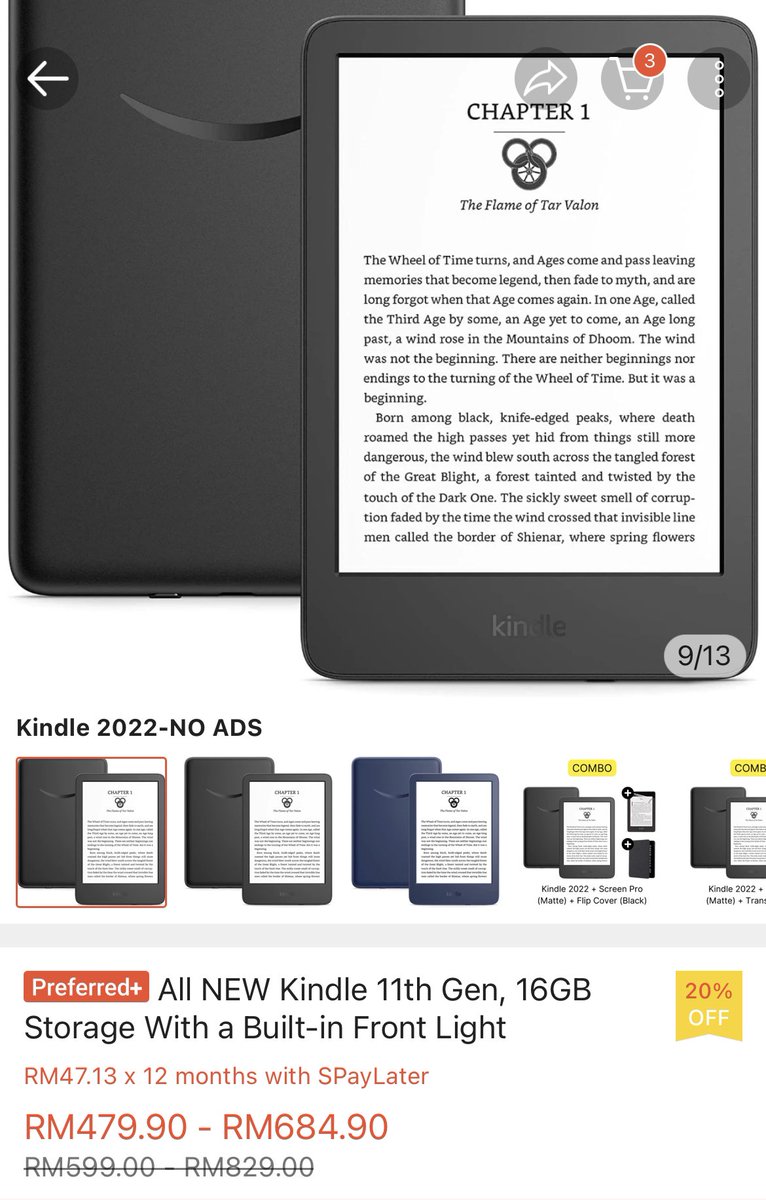 magmalaya's tweet photo. Aku ada plan nak beli Kindle, waktu siang tak banyak masa nak baca buku. 

Kalau kau ada tips sebelum membeli, sila share di reply. Terima kasih. https://t.co/SXh8sxBWk4