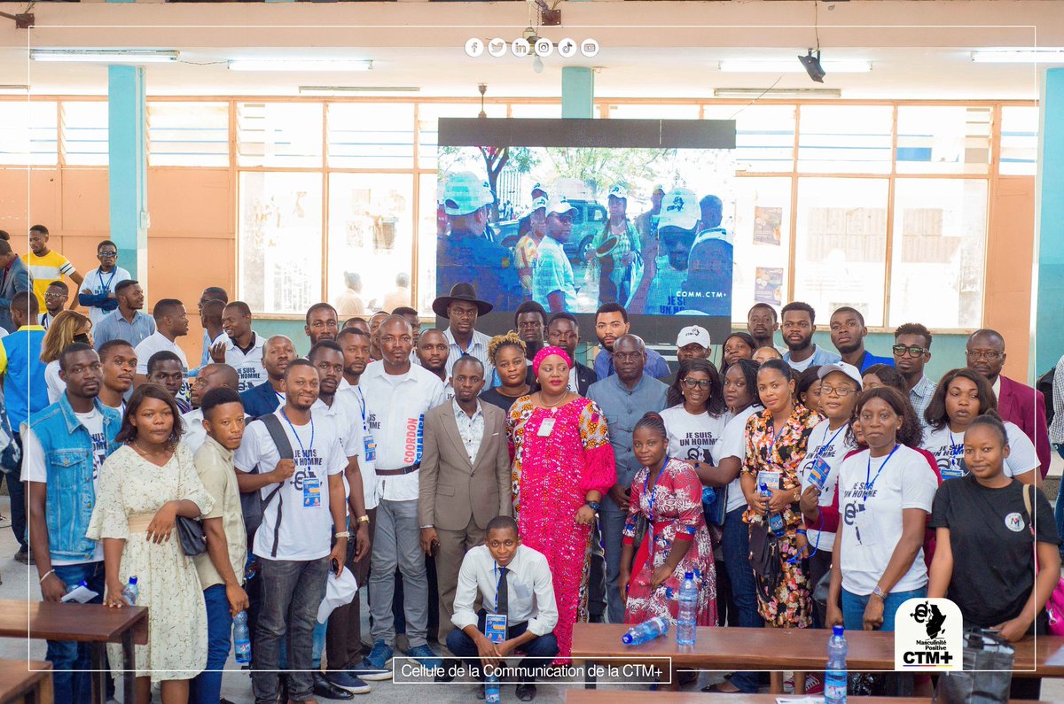 CtmpositiveRdc's tweet photo. Une conference sur la masculinité positive a eu lieu à l'institut supérieur de commerce de Kinshasa ( ISC ) le samedi 21 octobre 2023 à 9h00

@Presidence_RDC @MinisterEPST @EconatRDC @RDC_Minafet @MinAT_RDC @mingefae https://t.co/jXJf2ORgfx