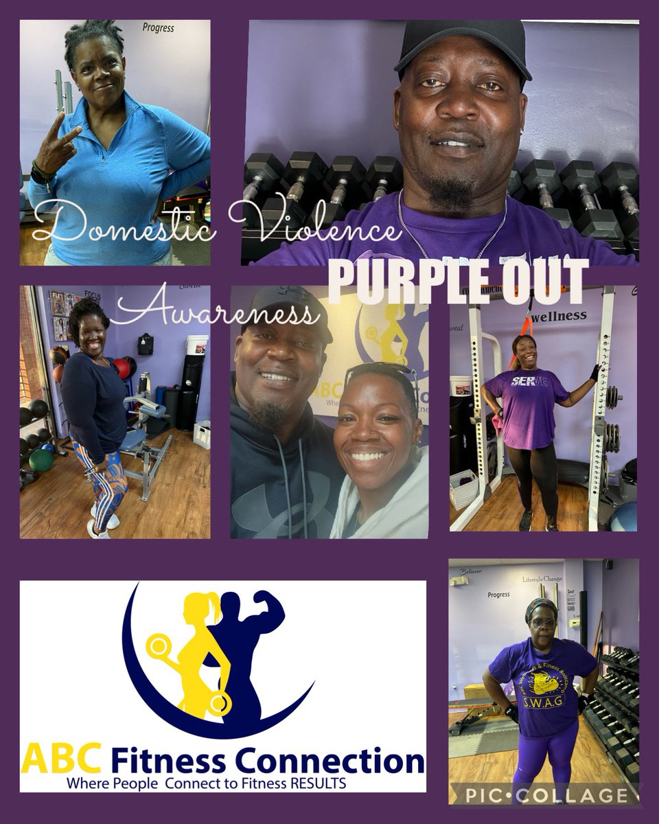 ABC Fitness Connection PURPLED OUT all week to stand in solidarity to bring awareness to Domestic Violence. 

If you are in Southern Maryland and need help and/literature check out the Center for Abused Persons (CAP). 

…nterforabusedpersonscharlescounty.org