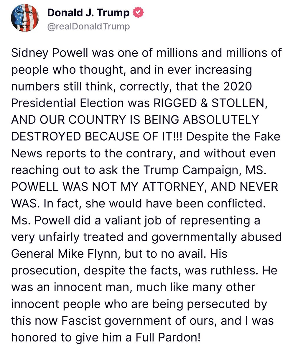 Receipts. #SidneyPowell #TrumpForPrison2024