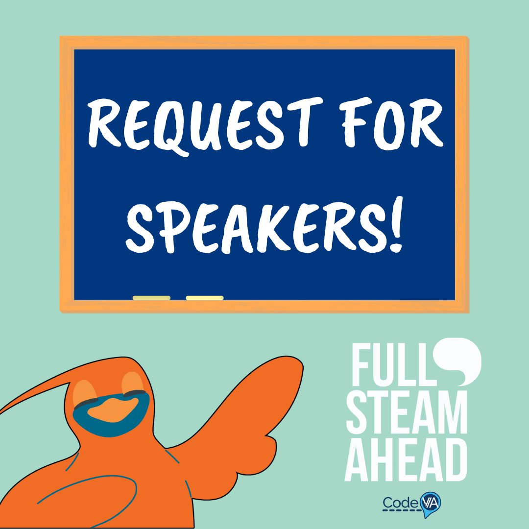 Full Steam Ahead needs speakers!

Are you a STEM professional who cares about kids in tech? Want to engage young minds and forge new relationships with Computer Science? DO YOU HAVE 'THE STUFF' FOR FULL STEAM AHEAD??

We think so!

Check the link in our bio for more information!