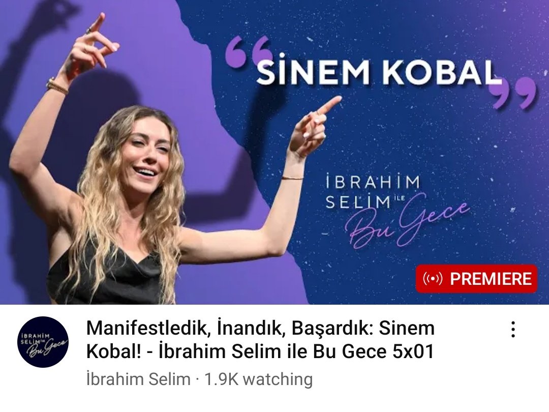 İbrahim Selim ile Bu Gece'nin ilk konuğu #SinemKobal 💥