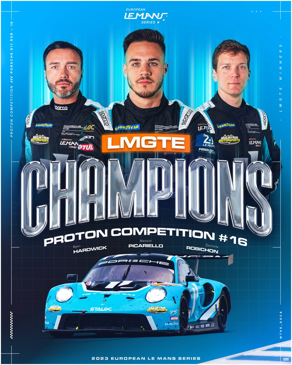 Proton Competition. Your last-ever European champions of the LMGTE era!! 👑 #ELMS #4HPortimao @ProtonRacing @PorscheRaces