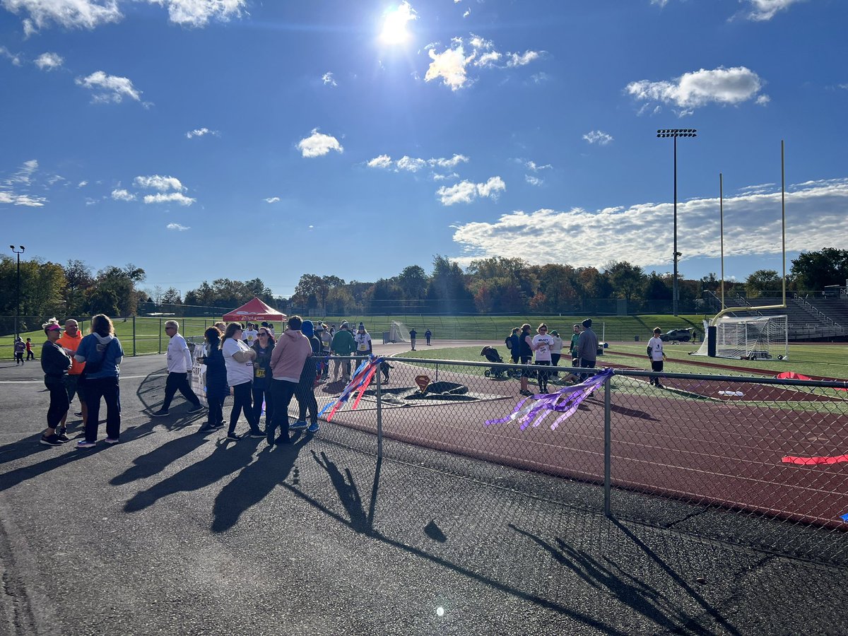 coach_mattern's tweet photo. Another successful Run for the Heart 5K.  Since 2012 over $80,000 has been donated to CHOP’s cardiac unit in memory of Caroline and Steven!  #southside @CBSouthHS https://t.co/K61aqdF4VF