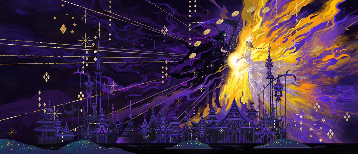 _afterblossom_'s tweet photo. So honored to have the opportunity to do the special edition of THW for @FairyLoot ! @theagwrites 
⚔️💜
Fun fact: I did the Fairyloot cover first, and then the US and UK publishers approached me later. So technically, this is the first cover of The Hurricane Wars! https://t.co/aRU8n2DJ1N