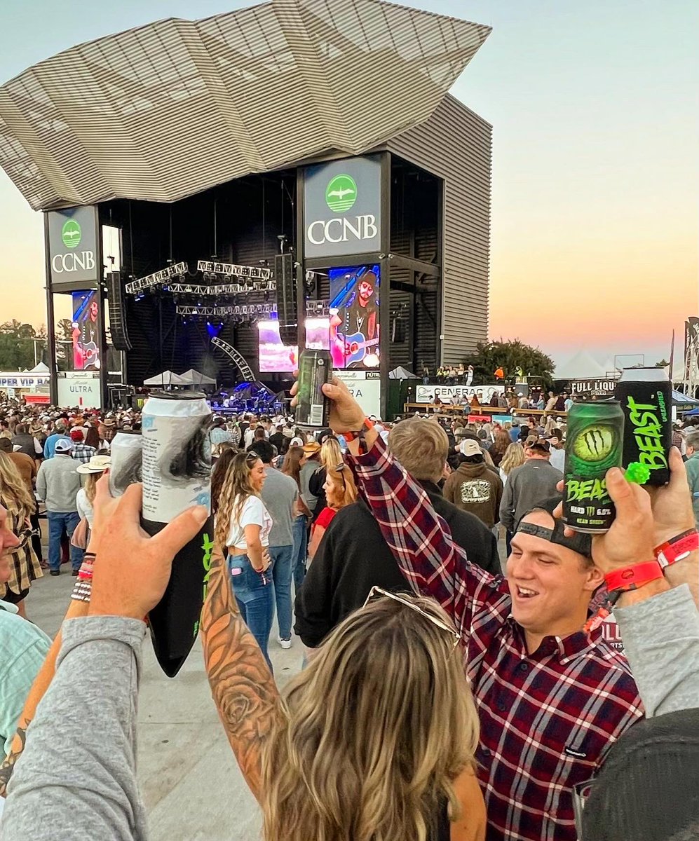 BeastUnleashed's tweet photo. Raise your BEASTS! The party is still going strong at @GVLFest &amp; we’re ready to close it down for Day 3! 

#TheBeastUnleashed #GVLFest #CountryMusic #GCMF https://t.co/rQLZSqB8QY
