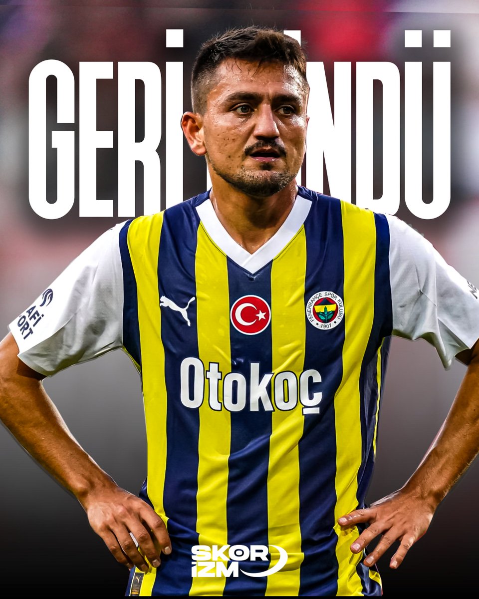 🟡🔵 Fenerbahçe'de sakatlığını atlatan Cengiz Ünder, Hatayspor maçı kadrosunda yer aldı.