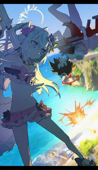 アズサとマシロ  #ブルアカ