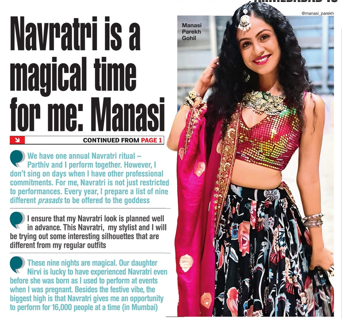 Ahmedabad Times (@ahmedabadtimes) on Twitter photo .<a href="/manasi_parekh/">Manasi Parekh</a> talks about why she loves performing with <a href="/parthivgohil/">Parthiv Gohil</a> during #Navratri.
Read: tinyurl.com/4dpzvp4a .<a href="/manasi_parekh/">Manasi Parekh</a> talks about why she loves performing with <a href="/parthivgohil/">Parthiv Gohil</a> during #Navratri.
Read: tinyurl.com/4dpzvp4a