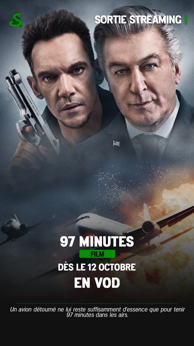 alxserix's tweet image. Le film #97Minutes est dès maintenant disponible en VOD.

"Un avion détourné ne lui reste suffisamment d'essence que pour tenir 97 minutes dans les airs."