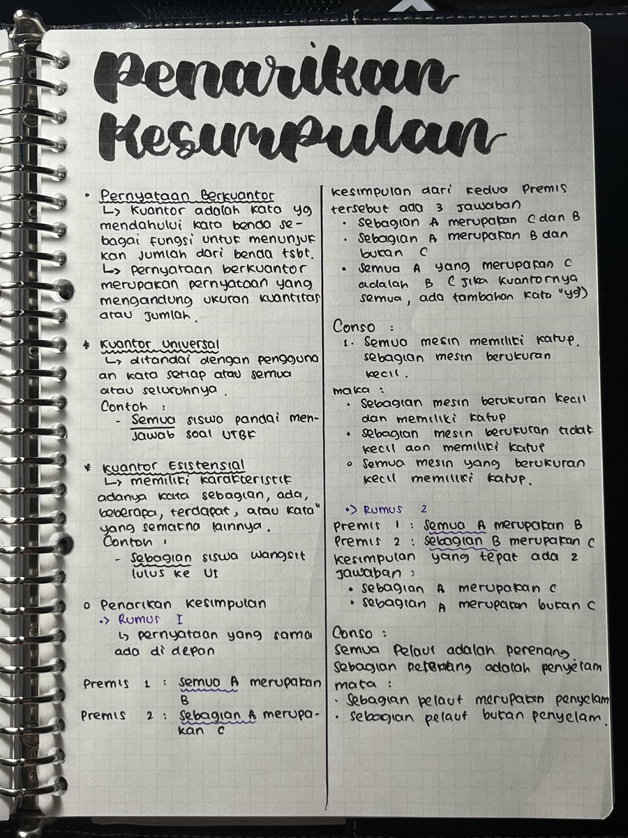 🩺Hallo!!! jadi aku mau share sedikit materi nih buat teman teman pejuang UTBK 2024!!🫵🏻‼️

ini materi PU tentang penarikan kesimpulan Enjoy yah!!!📚
