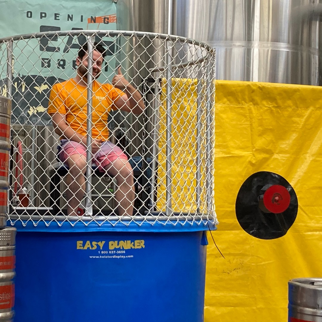 rmhctma's tweet photo. RMHC CTMA staff and volunteers had fun at East Rock Brewing Company's Oktoberfest celebration! East Rock set up a dunk tank and donated the proceeds to our families. Host your own fundraiser: https://t.co/010GgLuqRL.
#KeepingFamiliesClose #forRMHC https://t.co/Qxaxe65YIf
