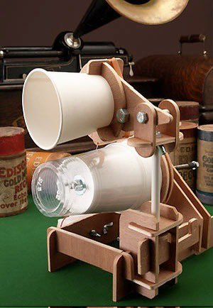 @Rainmaker1973 This cup-sound phenomena is similar to a simple analogue sound recording method. The method is similar to the early phonograph technology, in which sound waves are translated into actual grooves on a recording medium. Even though it's a straightforward demonstration, it…