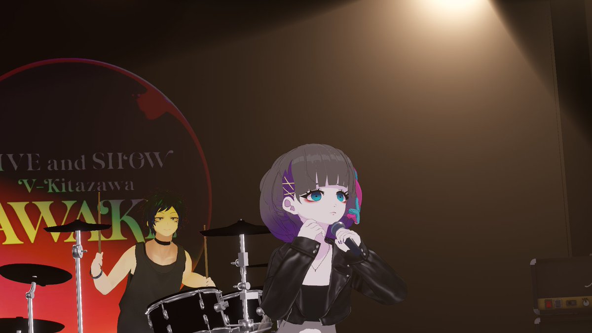 Venom_sss's tweet image. AlternoiseもLAUTRIVもめちゃかっこよかった、語彙力なくてもうしわけないけど、VRのライブ初だったので、色々衝撃だった。観客席からちょいちょい「プロじゃん！」って声があって、ほんまそれ！ってなった。
ライブ最高でした～！見に行けて本当良かった😭
#バチャマガ #LAUTRIV #Alternoise