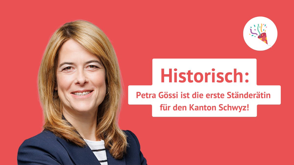Wir freuen uns und gratulieren ganz herzlich! 🌸
@PetraGoessi <a href="/FDPFrauenCH/">FDPFrauenCH</a> <a href="/FDP_Liberalen/">FDP Schweiz</a> #helvetiaruft