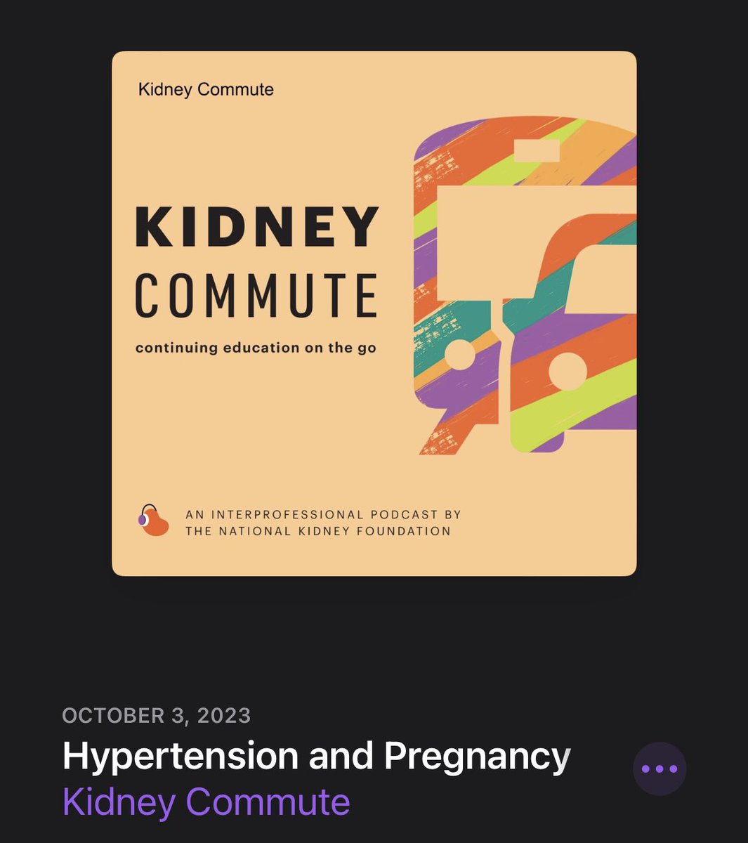 Gilda Portalatin (@gildaportalatin) on Twitter photo Another great podcast from Kidney Commute on Hypertension and Pregnancy🙌🏼 Renal & Obgyn collab
-Identifying chronic, gestational hypertension vs pre-eclampsia.
-Markers, medications, management
-Specialists following these high risk patients #FOAMed
<a href="/nkf/">National Kidney Foundation</a> @VUMCKidney Another great podcast from Kidney Commute on Hypertension and Pregnancy🙌🏼 Renal & Obgyn collab
-Identifying chronic, gestational hypertension vs pre-eclampsia.
-Markers, medications, management
-Specialists following these high risk patients #FOAMed
<a href="/nkf/">National Kidney Foundation</a> @VUMCKidney