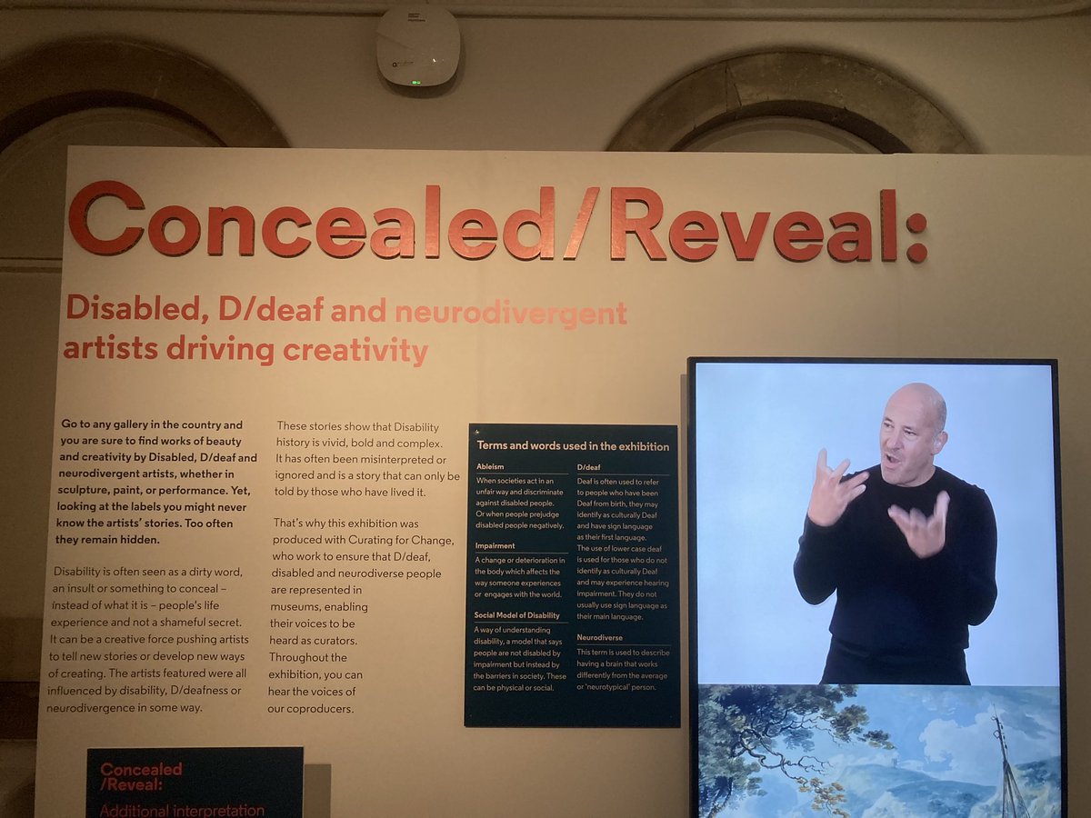 Exhibition <a href="/bristolmuseum/">Bristol Museum & Art Gallery</a> around #Disability #Neurodivergence <a href="/Curating4Change/">Curating Visibility</a> with #JoBarlow and @FolderolFreya