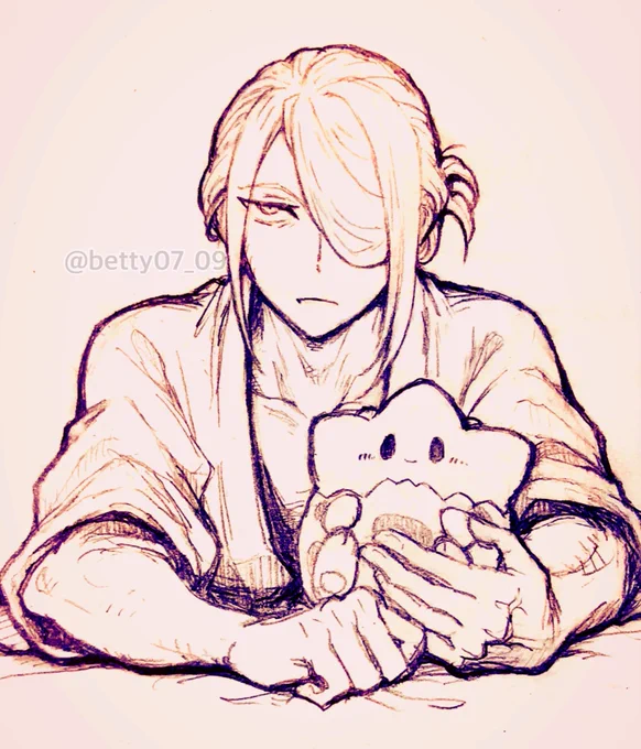 早朝の仕事のため起きようとした瞬間にツイリさんエシモさんあたりにたたき起こされて寝起き悪いウォさんと慣れてるトゲちゃん 