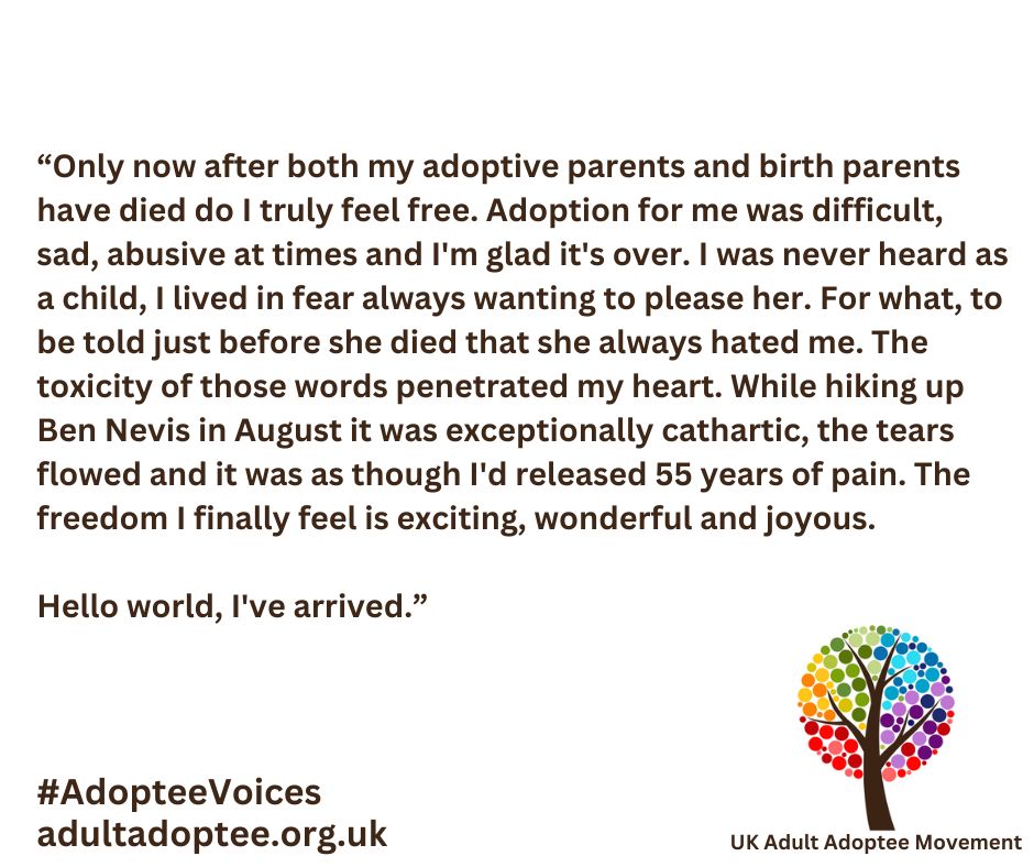 As we share this final, powerful quote with you 2 close #NationalAdoptionWeek, #NAW we want 2 thank everyone in our #adoptee community who has sent in 'one word to describe #adoption' & the quotes that we have been sharing all week. We could not feature them all & some were very