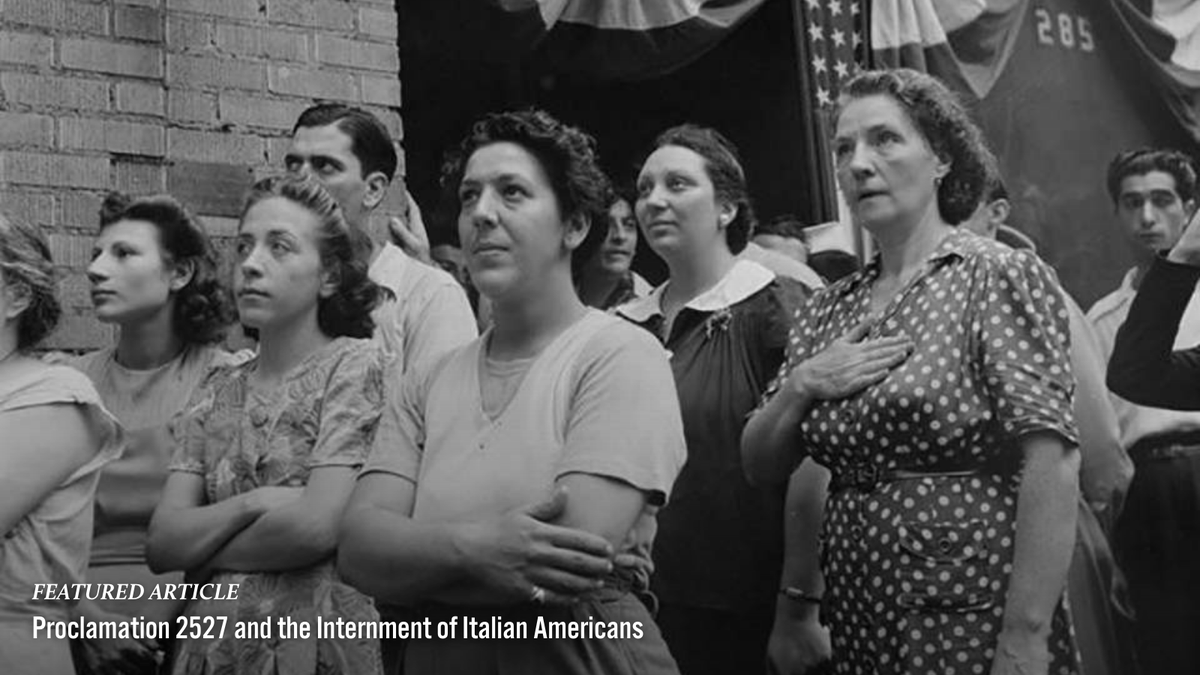 WWIImuseum's tweet photo. Hours after the attack on Pearl Harbor, Federal Bureau of Investigation agents arrested Filippo Molinari, an Italian immigrant. When Molinari asked why he was being detained, he was told that his arrest was “by order of the President.” Read more here. https://t.co/OirIRxYSkz https://t.co/lHsnkkbc44