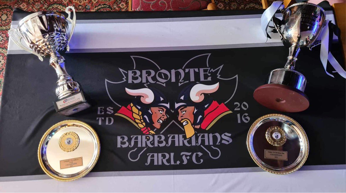 That’s a Wrap, 2023 Divsion 1 winners, National Champions and now Wakefield cup Champions, 

Well done to all our <a href="/BronteBarbarian/">Bronte Barbarians ARLFC</a> Girls, they’ve been an absolute pleasure to coach.

#🏆🏆🏆
#Bronte⚫️⚪️