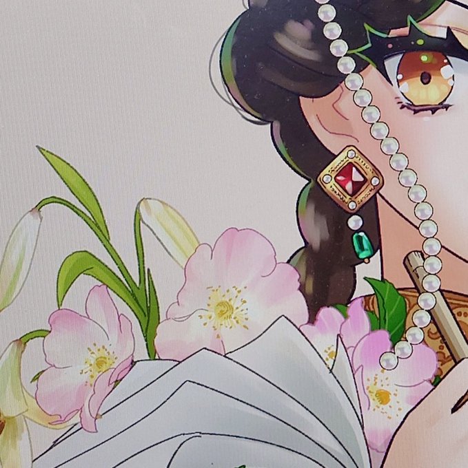 肌と目の色はいつもとまったく同じだけど影と髪の毛の色味をちょっと変えて塗ってみてる(普段の塗りだとくすみカラーが壊滅的に合わないんだけど、ちょっとこう…おしゃれに…くすみカラーを似合わせたくて……)