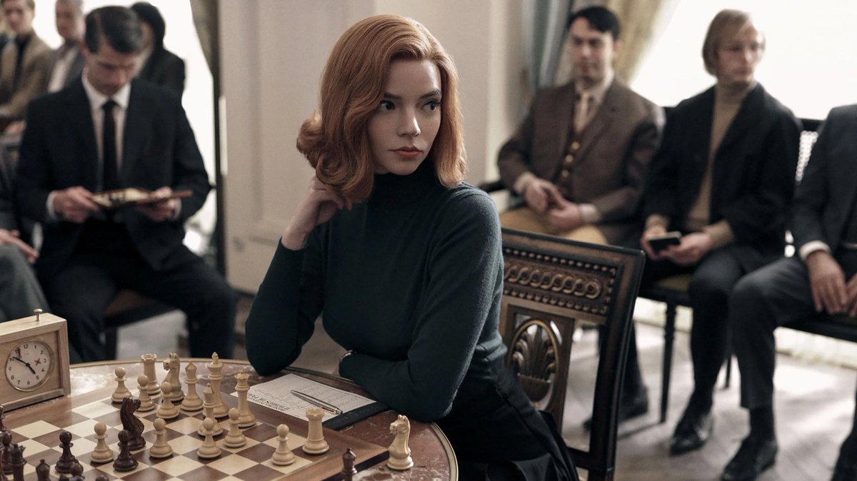 PopBase's tweet photo. ‘The Queen’s Gambit’ premiered 3 years ago today. https://t.co/haF4mD2LWw