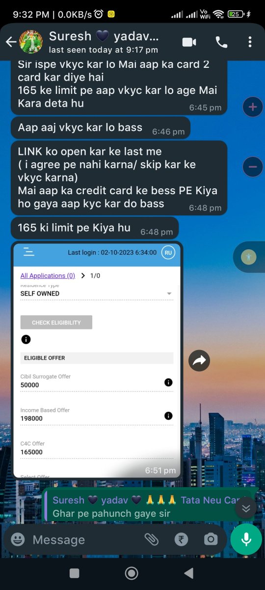 Prathamesh12017's tweet photo. @MyIndusIndBank i had received a credit card with 50000 limit wheres as i have been informed by one of your agent that my credit limit will be 165000. Why i am getting less limit instead of as ler promised. 
#indusindbankfraud
@SKSMicroFinance https://t.co/uX7sbTiGL0