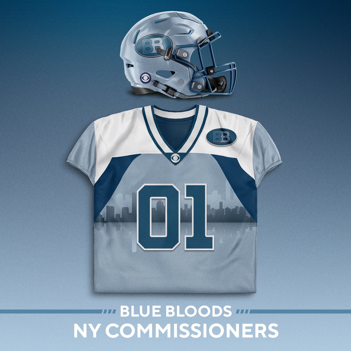 BlueBloods_CBS's tweet image. What’s a helmet without a jersey? Continue to get in the football spirit with us by picking your favorite #BlueBloods team jersey from the images below and catching YOUR favorite team during the @NFLonCBS! 🏈